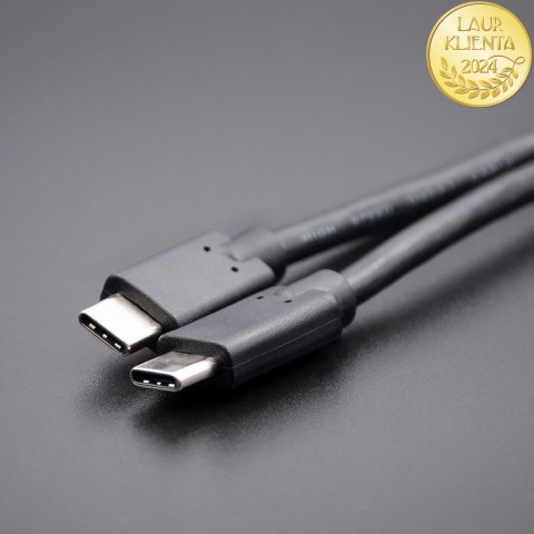 Qoltec Kabel USB 3.1 typ C męski | USB 3.1 typ C męski | 1.4m | Czarny