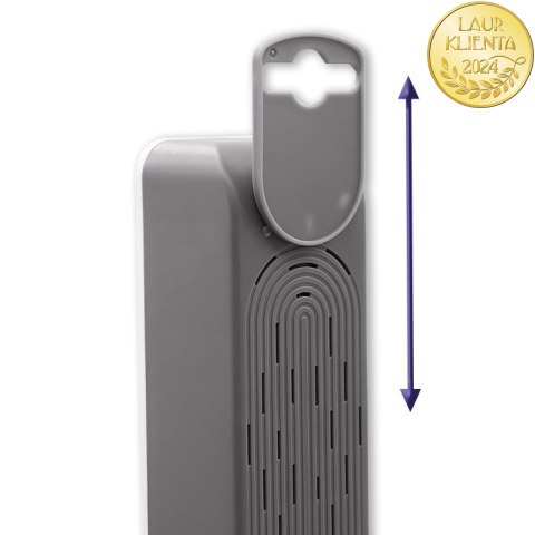 Qoltec Listwa zasilająca | 5 gniazd | 1.8m | Biało-szara