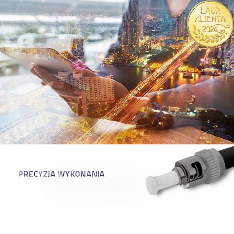 Qoltec Pigtail światłowodowy ST/UPC | Singlemode | OD0.9 | G657A2 | 1m