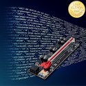 Qoltec Riser PCI-E 1x - 16x | USB 3.0 | ver. 009S Plus | SATA / PCI-E 6 pin