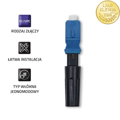 Qoltec Szybkozłącze światłowodowe SC/UPC | Singlemode | 3.0mm