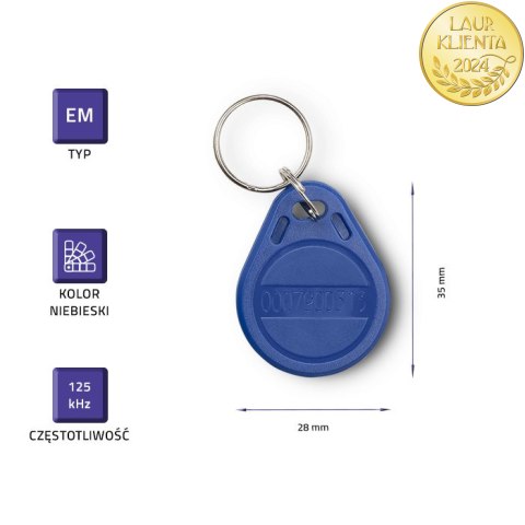 Qoltec Brelok zbliżeniowy EM 125 kHz | 10szt.