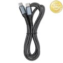 Qoltec Kabel USB 2.0 typ C | USB 2.0 typ C 100W | QC 3.0 | PD | 1.5m | Czarny