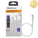 Qoltec Kabel USB 2.0 typ C | USB 2.0 typ C 60W | QC 3.0 | PD | 1.5m | Biały