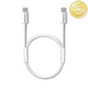 Qoltec Kabel USB 2.0 typ C | USB 2.0 typ C 60W | QC 3.0 | PD | 1.5m | Biały