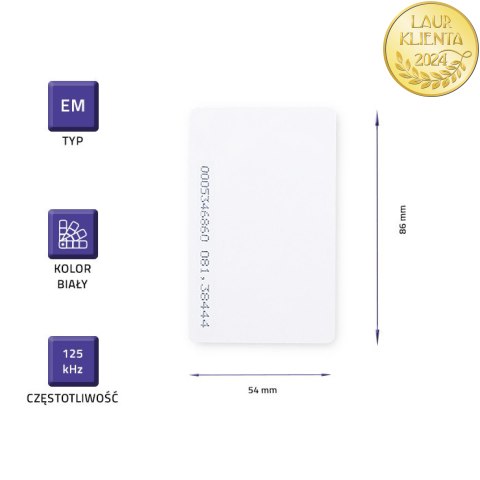 Qoltec Karta zbliżeniowa EM 125 kHz | 10szt.