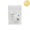 Qoltec Opaski zaciskowe Trytki kablowe | 3.6*100mm | 100 szt. | Nylon66 | UV | Białe