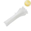 Qoltec Opaski zaciskowe Trytki kablowe | 4.8*160mm | 100 szt. | Nylon66 | UV | Białe