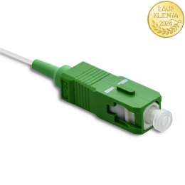 Qoltec Pigtail światłowodowy SC/APC | Singlemode | 9/125 | G652D | 2m