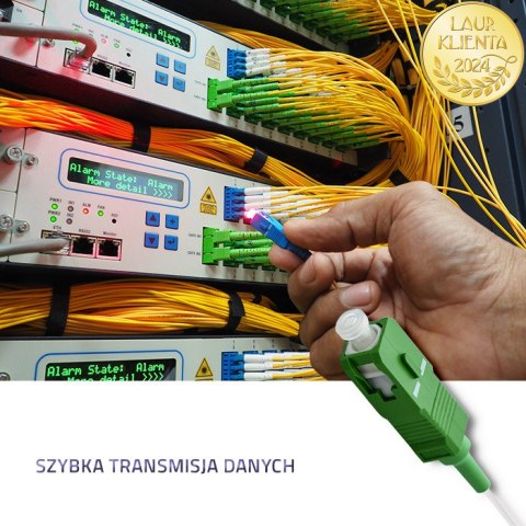 Qoltec Pigtail światłowodowy SC/APC | Singlemode | 9/125 | G652D | 2m