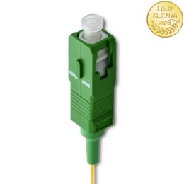 Qoltec Pigtail światłowodowy SC/APC | Singlemode | 9/125 | G657A | 1m