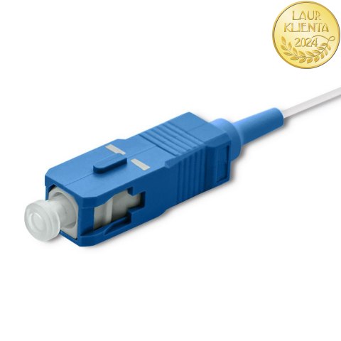 Qoltec Pigtail światłowodowy SC/UPC | Singlemode | 9/125 | G657A | 1m