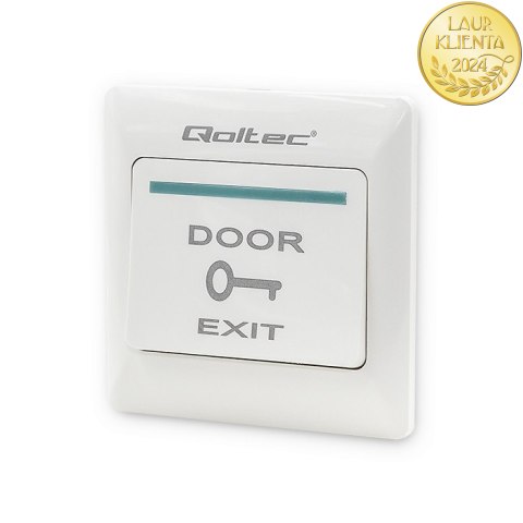 Qoltec Przycisk wyjścia |biały