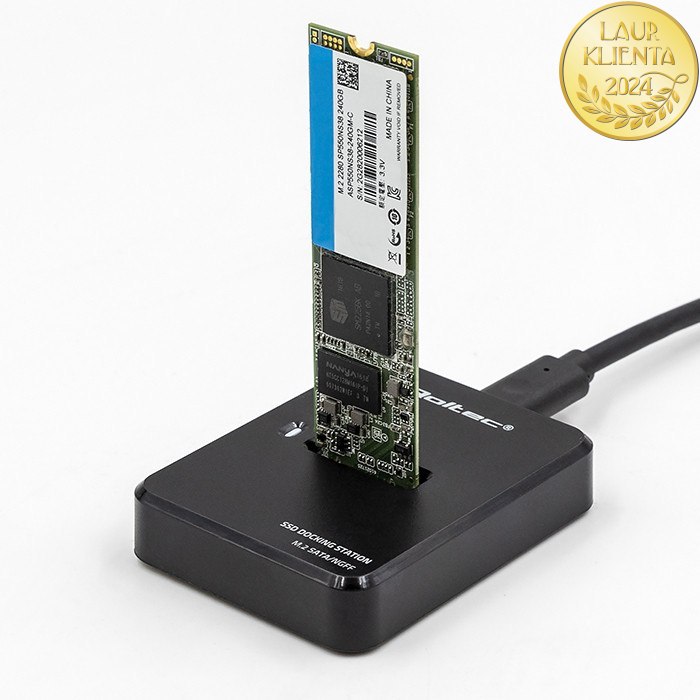 Qoltec Stacja dokująca dysków SSD M.2 SATA | NGFF | USB 3.1