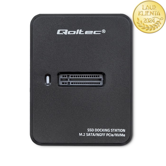 Qoltec Stacja dokująca dysków SSD M.2 SATA/PCIe | NGFF/NVMe | USB 3.1