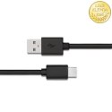 Kabel USB 3.1 typ C męski | USB 2.0 A męski | 1m