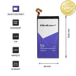 Qoltec Bateria do Samsung S9 | 3000mAh