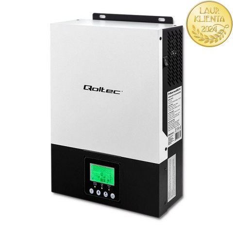 Qoltec Hybrydowy inwerter solarny Off-Grid 3KVA | 2.4kW | 80A | MPPT | Sinus