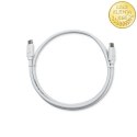 Qoltec Kabel USB 3.1 typ C męski | USB 3.1 typ C męski | 1m | Biały