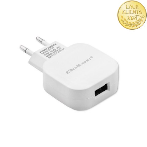 Qoltec Ładowarka sieciowa 12W | 5V | 2.4A | USB