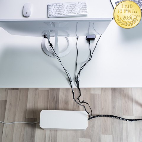 Qoltec Organizer do kabli 6mm | 10m | Czarny