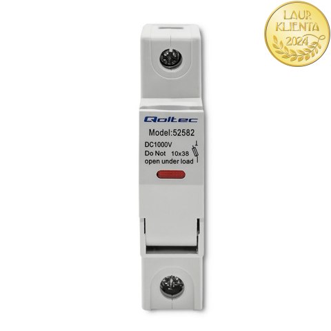 Qoltec Podstawa bezpiecznikowa z diodą + bezpiecznik DC| 1P|1000V |30A |10x38 |solar