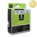 Qoltec Taśma do DYMO D1 45803, 45808 | 19mm x 7m | Biała/Czarny nadruk