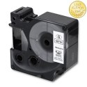 Qoltec Taśma do DYMO D1 45803, 45808 | 19mm x 7m | Biała/Czarny nadruk
