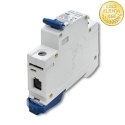 Qoltec Wyłącznik nadprądowy C10 | Bezpiecznik | AC | 10A | 1P