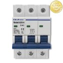 Qoltec Wyłącznik nadprądowy C40 | Bezpiecznik | AC| 40A | 3P