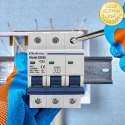 Qoltec Wyłącznik nadprądowy C63 | Bezpiecznik | AC| 63A | 3P