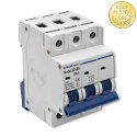 Qoltec Wyłącznik nadprądowy C63 | Bezpiecznik | AC| 63A | 3P