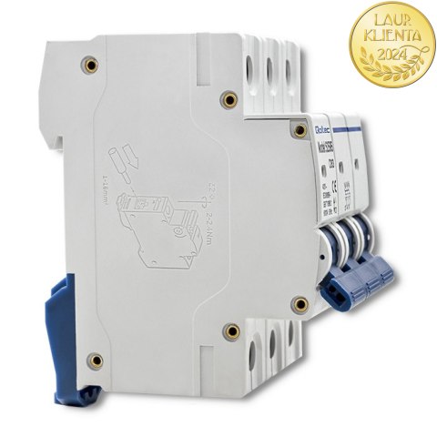 Qoltec Wyłącznik nadprądowy C63 | Bezpiecznik | AC| 63A | 3P