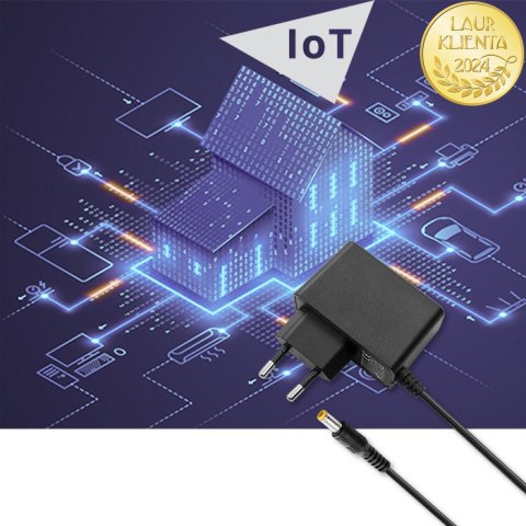 Qoltec Zasilacz wtyczkowy PREMIUM 9W | 9V | 1A | 5.5*2.5