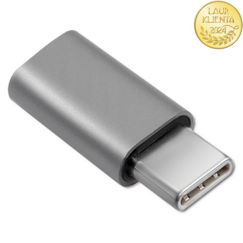 Qoltec Adapter przejściówka USB-C 3.1 | Micro USB | MHL | Aluminiowy