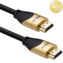 Qoltec Kabel HDMI v2.1 Ultra high speed 8K | 60Hz | 30AWG | GOLD | 1m