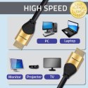 Qoltec Kabel HDMI v2.1 Ultra high speed 8K | 60Hz | 30AWG | GOLD | 1m