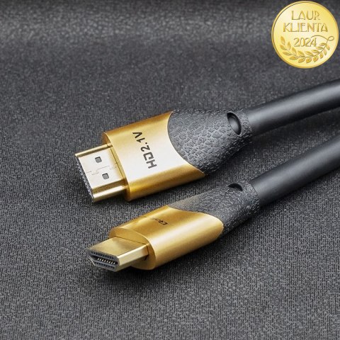 Qoltec Kabel HDMI v2.1 Ultra high speed 8K | 60Hz | 30AWG | GOLD | 1m