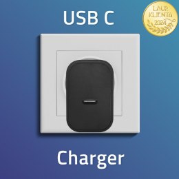 Qoltec Ładowarka Super Quick PD | USB-C | 20W | 5-12V | 1.67-3A | Czarna