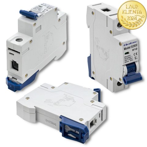 Qoltec Wyłącznik nadprądowy B10 | Bezpiecznik | AC | 10A | 1P