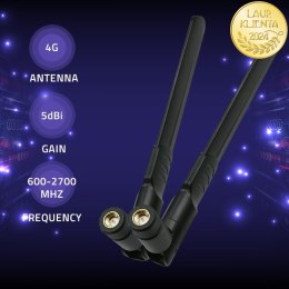 Qoltec Antena 4G LTE DUAL | 5dBi | dookólna | zewnętrzna