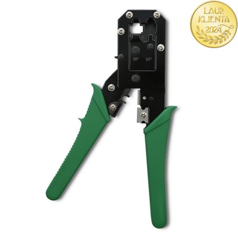 Qoltec Modułowa zaciskarka do cięcia i zaciskania kabli Ethernet 8P 6P 4P