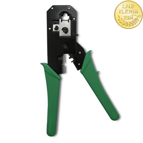 Qoltec Modułowa zaciskarka do cięcia i zaciskania kabli Ethernet 8P 6P 4P