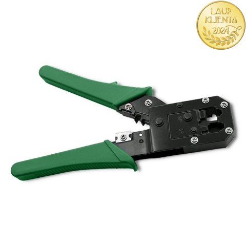 Qoltec Modułowa zaciskarka do cięcia i zaciskania kabli Ethernet 8P 6P 4P