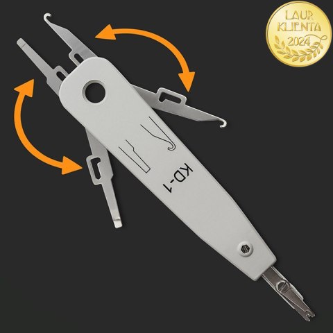 Qoltec Nóż krosowniczy do złączy KRONE | LSA | KEYSTONE