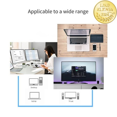 Qoltec Adapter SATA | Przejściówka na dysk SSD HDD 2.5" | USB-C | Super speed 5Gb/s | 2TB | 19cm