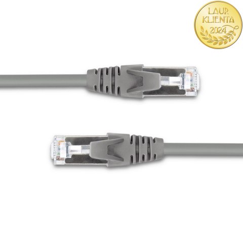 Qoltec Kabel Patchcord FTP | CAT5e | 2 x RJ-45 | 2m | High speed | Gold | Ekranowany
