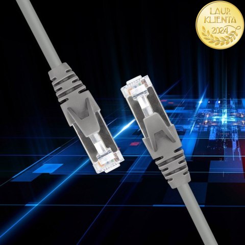 Qoltec Kabel Patchcord FTP | CAT5e | 2 x RJ-45 | 3m | High speed | Gold | Ekranowany