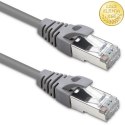 Qoltec Kabel Patchcord FTP | CAT5e | 2 x RJ-45 | 5m | High speed | Gold | Ekranowany
