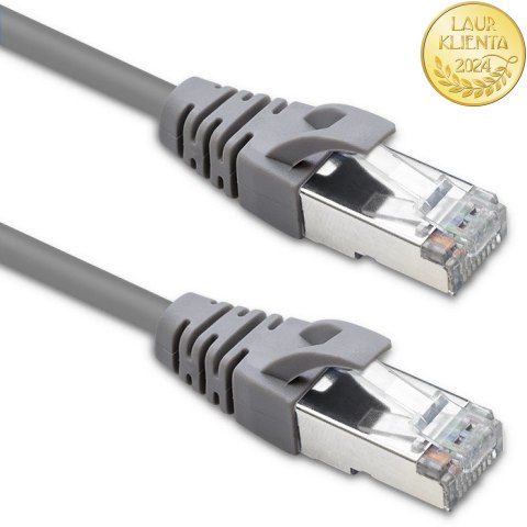 Qoltec Kabel Patchcord FTP | CAT5e | 2 x RJ-45 | 5m | High speed | Gold | Ekranowany